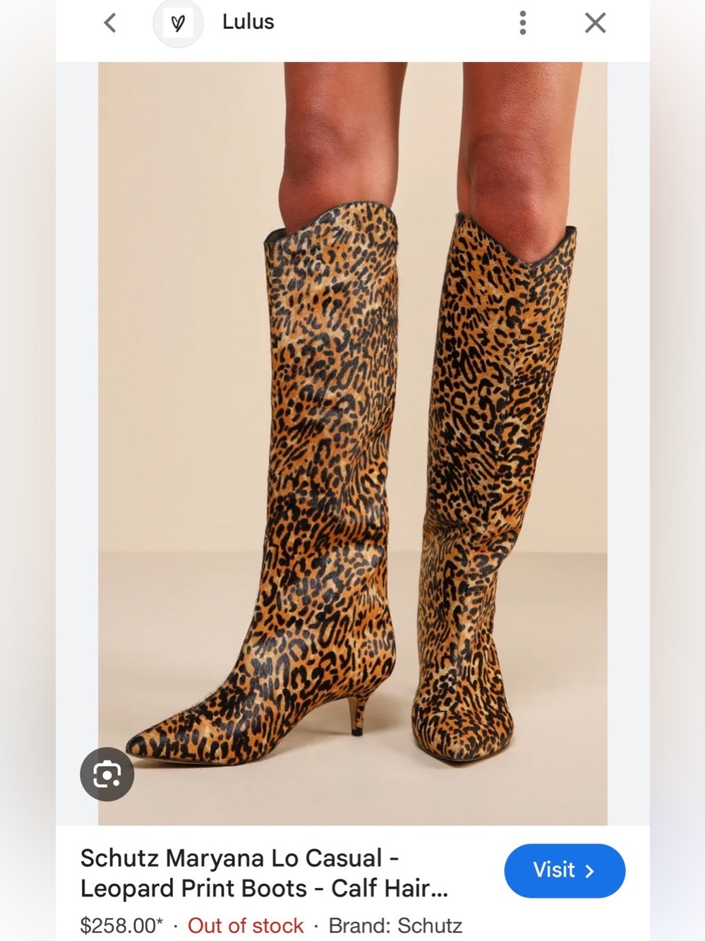 SCHUTZ Maryana Natural Calf Hair Leather Knee-High Boots - Picture 5 of 12
